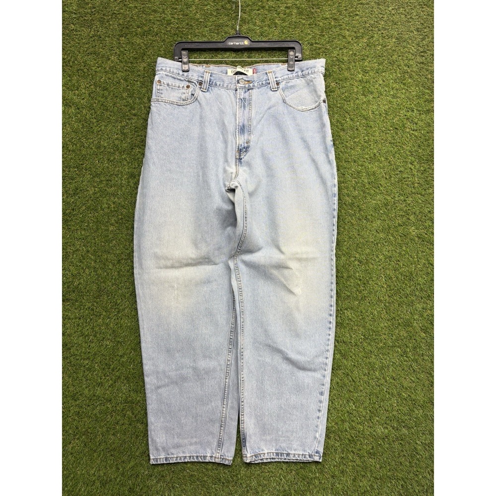 Levis 560 Jeans Mens 38x32 Loose Fit Tapered Leg Light Wash 90s Vintage Work